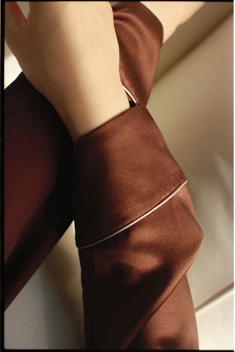 Classic in Decaf クラシック・イン・デカフェパジャマセット  celebrate with silk.