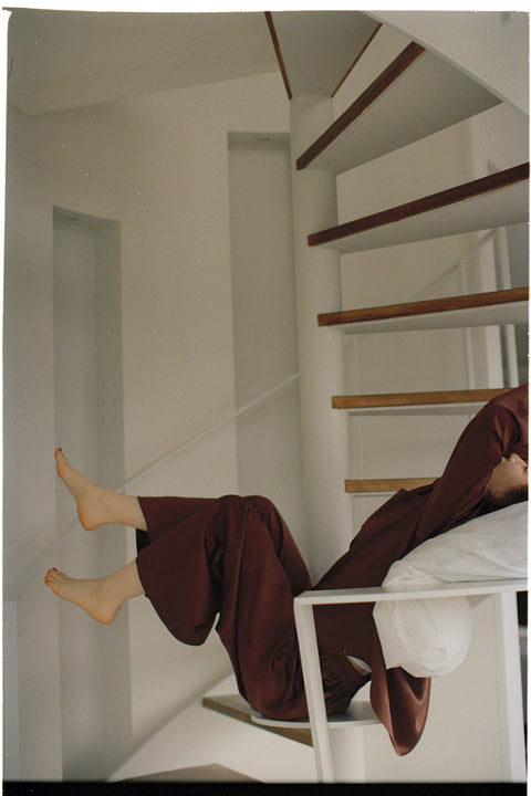 Classic in Decaf Silk Pajama Set